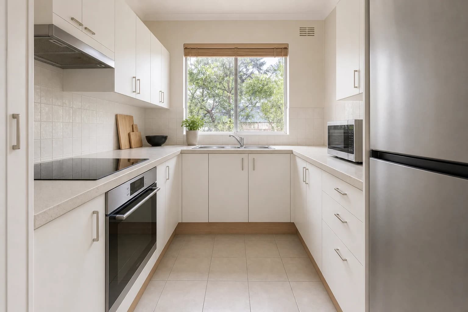 A brighter, softer kitchen · After