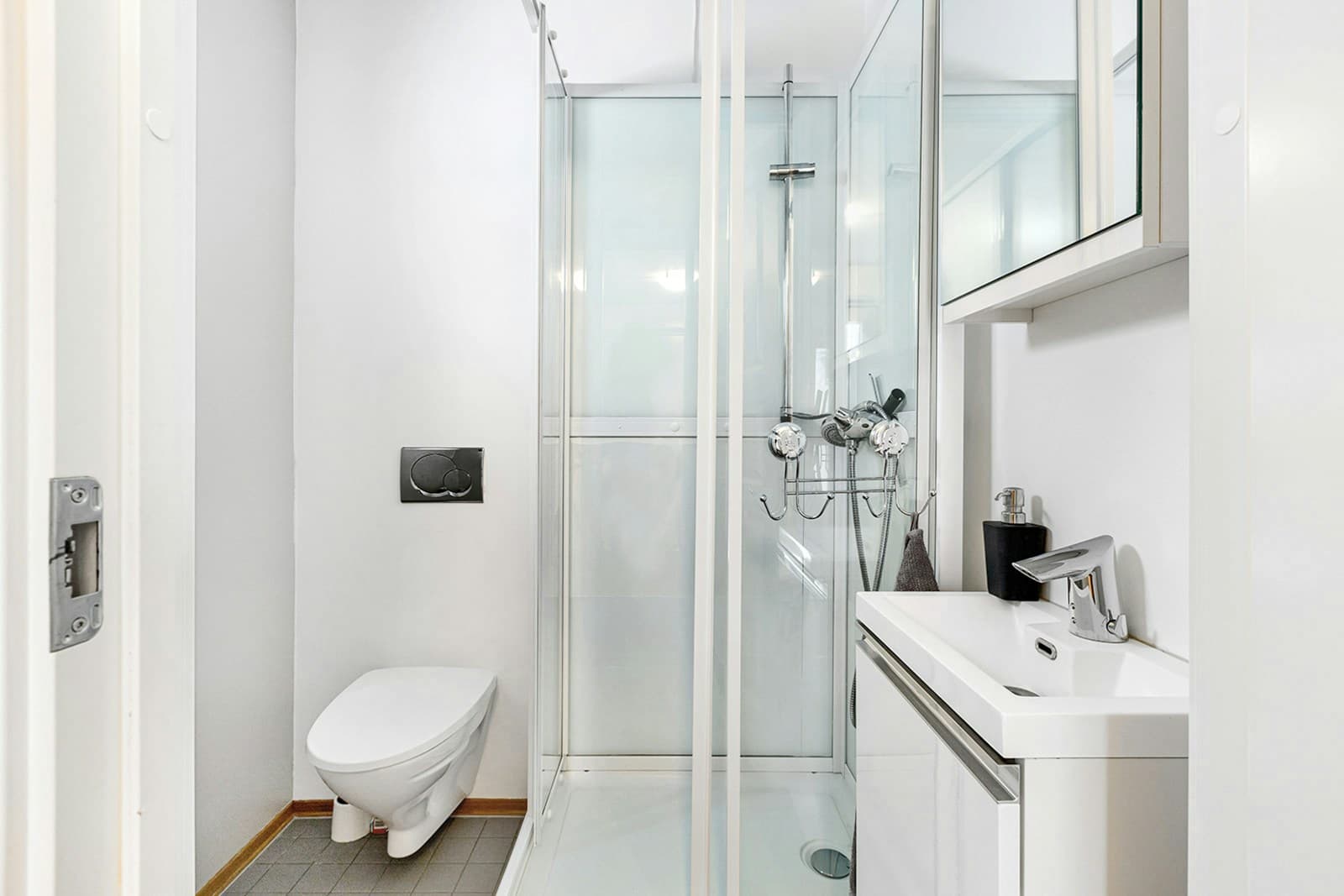 A bathroom that feels calmer · Before