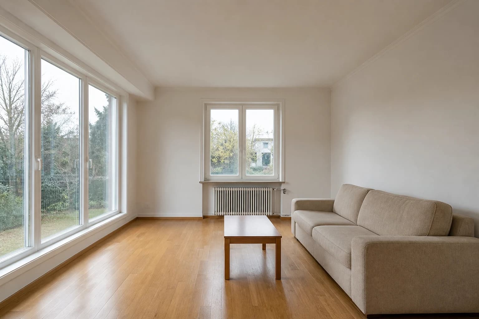 A warmer everyday living room · Before